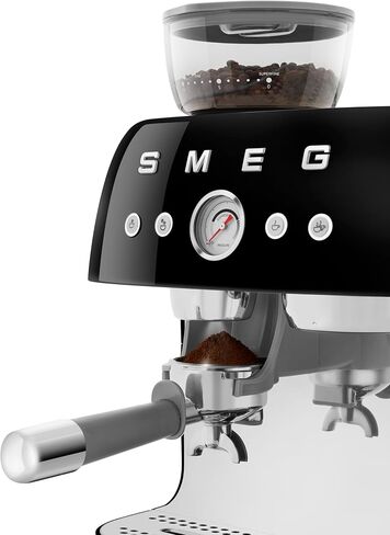 Smeg EGF03 Semi-Automatic Espresso Machine with Built-In Grinder, Dual Thermoblock, 50’s Retro Style – Cream (120 V) in Saudi Arabia