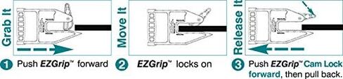 محركات سجادة EZGrip الأصلية - صُنعت بفخر في الولايات المتحدة الأمريكية - مصممة لتسهيل تحريك سجادات الأكشاك الثقيلة، محرك فردي in Saudi Arabia
