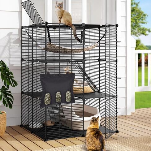 2-Pack Rabbit Hay Feeder Bag, Storage Guinea Pig Feeder Rack Bag, 3-Hole Hanging Hay Holder for Rabbits Chinchillas Hamsters Pets Bunny Supplies Accessories in Saudi Arabia