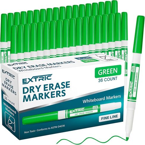 Dry Erase Markers Fine Tip, 12 Count Whiteboard Markers, Black Dry Erase Markers, Fine Point Dry Erase Markers, Dry Erase Markers for Kids, White Board Markers Dry Erase in Saudi Arabia