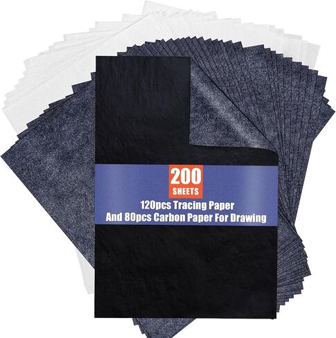 psler 100 Sheets Carbon Paper Sheets, Carbon Transfer Paper for DIY Woodworking, Canvas and Other Art Craft Surfaces(7.3 by 10 Inch) in Kuwait