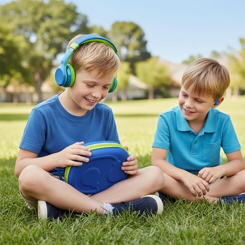 Headphone Case for JBL Junior 470NC/ JR 470 NC/JR 460 NC/Tune 670NC Kids Headphone (Box Only) (Grey-Orange) in Saudi Arabia