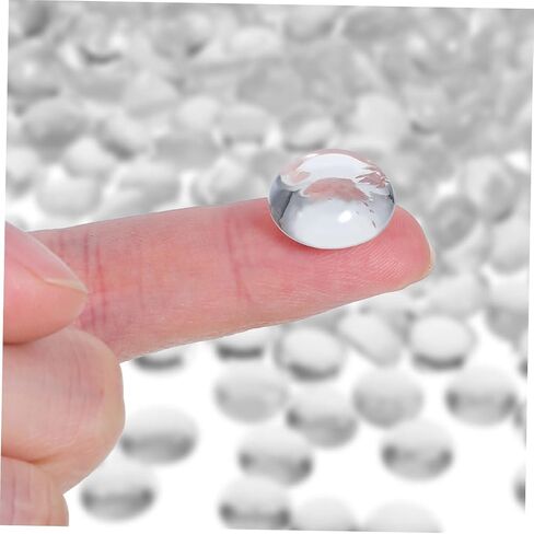 Healifty 300pcs Decorative Glass Beads Irregular Flat Marbles for Vase Fillers and DIY Crafts Safe for Fish Tanks Easy to Clean Aquarium Rocks and Table Decorations in Kuwait
