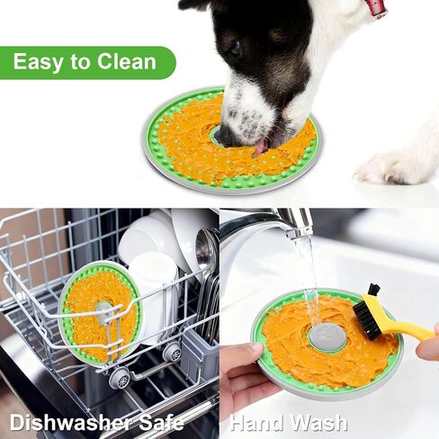 Dog Lick Mat, for Crate Training and Reducing Anxiety, Made of Natural Rubber, Promotes Healthy Feeding and Oral Hygiene in Kuwait