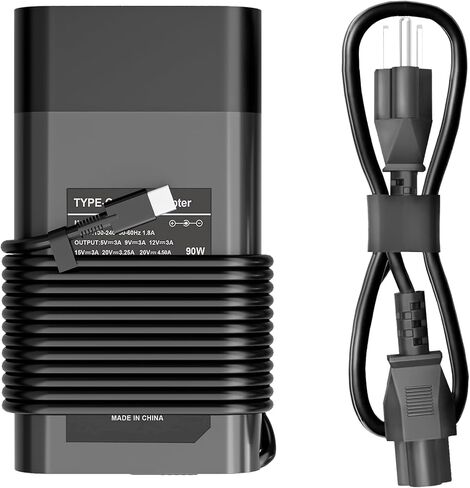 65W 60W USB C Laptop Charger Compatible with Dell Latitude XPS Chromebook Fast Charger Type C Power Cord in Saudi Arabia