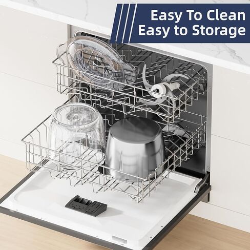 محضرة طعام كهربائية، مفرمة خضروات، أداة مساعدة في المطبخ، مفرمة لحم سهلة التنظيف مع وعاءين (8 أكواب من الفولاذ المقاوم للصدأ + 8 أكواب زجاجية)، خلاط طعام صغير للفواكه/اللحوم/المكسرات/الأسماك/الخضار/أغذية الحيوانات الأليفة/أغذية الأطفال in Kuwait