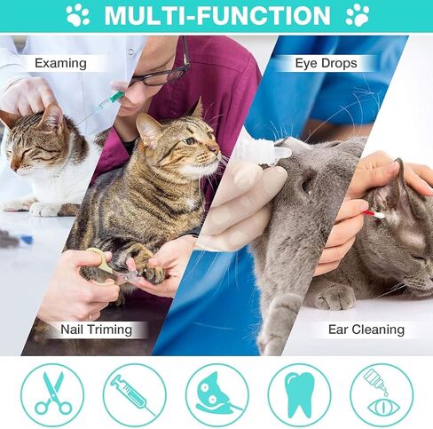Cat Bathing Grooming Bag Adjustable Breathable Mesh Pet Restraint Bag for Bath Nail Trim Medicine and Vet Visits Green in Saudi Arabia