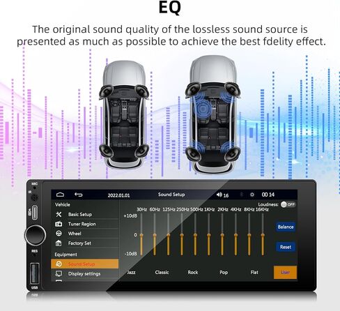 EZoneTronics Double Din Car Stereo with Backup Camera, DVD/CD/AM/FM Player, Bluetooth, Capacitive Touch Screen, USB/SD Support, 1080P, Multi-Language & Remote Control. in Kuwait