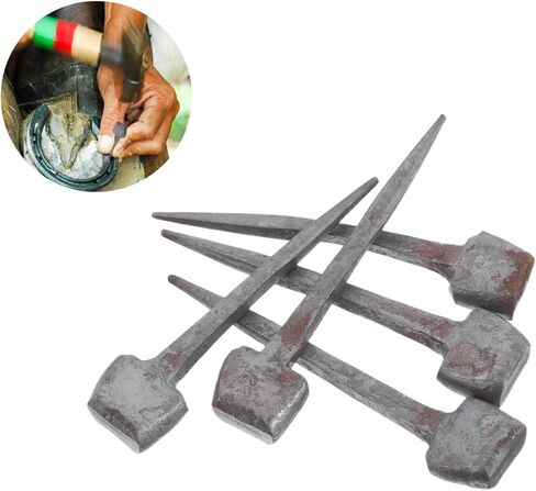 VICASKY 20 قطعة من مسامير حدوة الحصان الملائمة بدقة للعناية بحافر الحصان بتصميم بزاوية لسهولة الإدخال والمتانة الآمنة in Kuwait