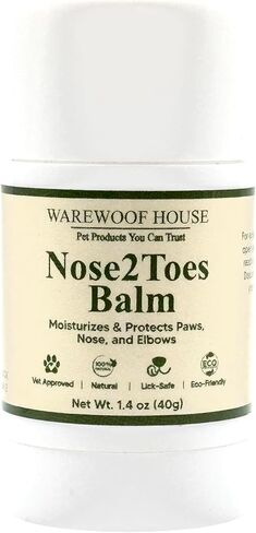 بلسم مخالب الكلاب من Nose2Toes - 40 جم 2 في 1 بلسم طبيعي لمخالب القطط ومرطب للأنف - مرطب آمن للكلاب للبشرة الجافة والحكة - يحمي من الحرارة والبرودة - سهل الاستخدام in Kuwait