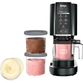 ماكينة صنع الآيس كريم والأشربة من نينجا كريمي، 7 برامج للحلوى المجمدة، تتضمن 4 مكاييل وأغطية (CN315A) in Kuwait