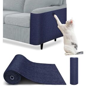 واقي الأثاث من خدش القطط - حصيرة خدش التسلق DIY، وسادة خدش للقطط، واقي الأريكة من مخالب القطط، سجادة ذاتية اللصق قابلة للتشذيب للأريكة الداخلية، الأثاث (بيج، 78.7 بوصة × 15.8 بوصة) in Kuwait