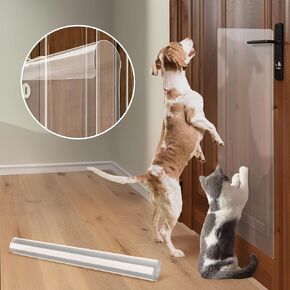 Heavy Duty Door Protector from Dog Scratching 2-Pack 40 x 16'', PVC Custom-Cut Anti Dog Scratch Furniture Protector for Cat in Saudi Arabia