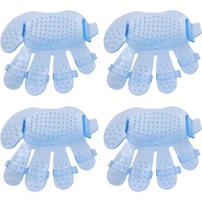 4lots Professional Pet Bath Glove Comfortable Bath Brush Plastomer Palms Shape Gloves For Grooming Experiences Flexible Brush in Saudi Arabia
