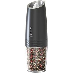 مطحنة فلفل ملح كهربائية قابلة لإعادة الشحن عبر USB، خشونة قابلة للتعديل، مطحنة مسحوق فلفل مطحون طازج، طبخ المطبخ (قطعتان باللون الأسود) in Kuwait