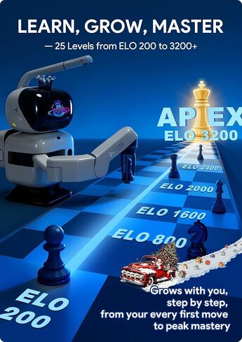 Go Professional-AI Smart Go Board مع ARM Robotic Arm ، AI 23 مستوى لجميع مستويات المهارات ، و Duel Apex ، ومراجعة اللعبة في الوقت الفعلي ، و Wi-Fi OTA تحديثات in Kuwait