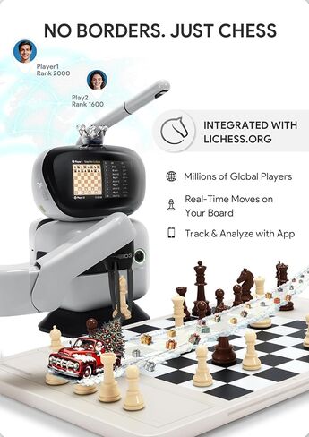 Go Professional-AI Smart Go Board مع ARM Robotic Arm ، AI 23 مستوى لجميع مستويات المهارات ، و Duel Apex ، ومراجعة اللعبة في الوقت الفعلي ، و Wi-Fi OTA تحديثات in Kuwait