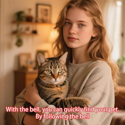 18 قطعة من أجراس الحيوانات الأليفة للقطط وطوق الكلاب، أجراس جلجل صغيرة للجرو والقطط مع قطعتين من سلاسل المفاتيح للحيوانات الأليفة وإكسسوارات تتبع السلامة in Kuwait