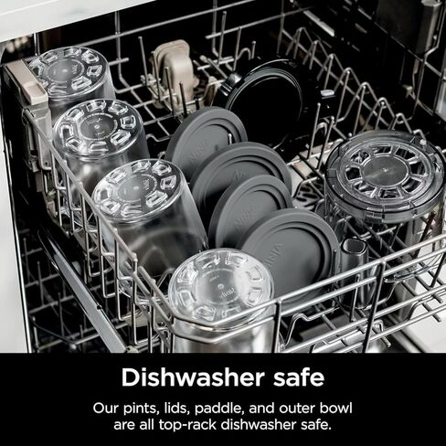 ماكينة صنع الآيس كريم والأشربة من نينجا كريمي، 7 برامج للحلوى المجمدة، تتضمن 4 مكاييل وأغطية (CN315A) in Kuwait