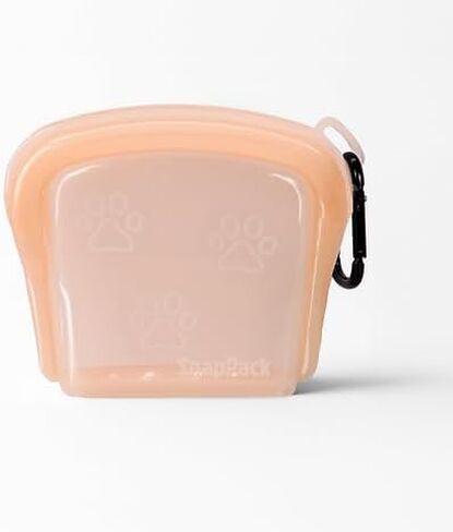 MODERN-X SnapPack Dog Treat Bag, 3-Pack Reusable Silicone Bags, Dog Treat Pouches, for Cats, Dish Washer Safe, Leakproof, Microwave & Freezer Safe, BPA-Free, Plastic Free Silicone, Multi-Color Trio in Kuwait