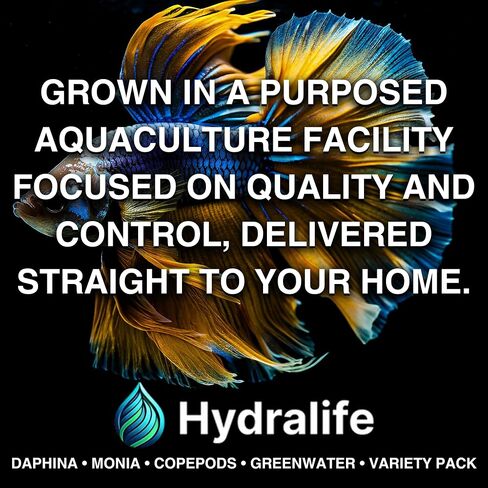 Hydralife Live Daphnia Fish Feed - High-Protein Food for Fish, Betta, Goldfish, and Aquatic Pets - Nutrient-Rich Feed for Aquariums, Ponds, and Lakes - 5 Count in Saudi Arabia