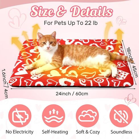 2 Pack Halloween Self Warming Cat Bed Self Heating Cozy Bat Cat Pad with Non Slip Bottom 20 x 30 Inch Goth Pet Mat for Small Dogs Spooky Fall Halloween Decor in Saudi Arabia