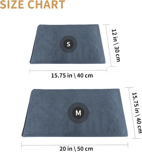 Pet Heating Pad for Cats and Dogs - Electric Warming Mat with Timer & Temperature Setting, Waterproof Cover, Auto Shut-Off - Safe Indoor Bed Warmer 16 * 12inch in Saudi Arabia