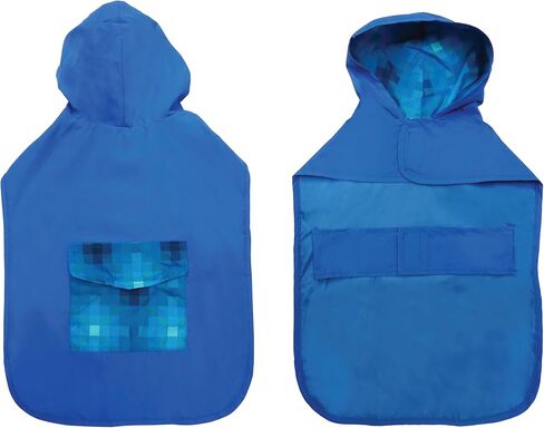 Graphic Raincoat for Dogs, Blue Ombre, Large in Kuwait