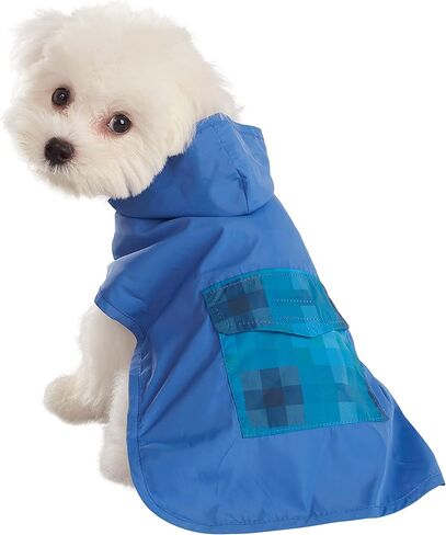 Graphic Raincoat for Dogs, Blue Ombre, Large in Kuwait