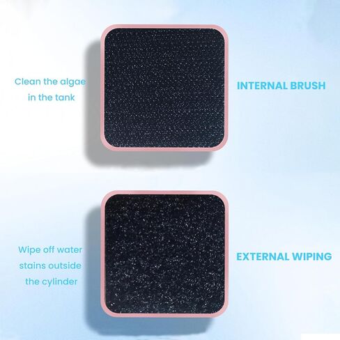 Mini Magnetic Algae Scraper for Fish Tank - 1.18" Dual-Sided Cleaner in White - Used for Glass Aquariums in Saudi Arabia