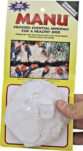 Manu 3243 Large White Mineral Clay Block for Birds in Saudi Arabia