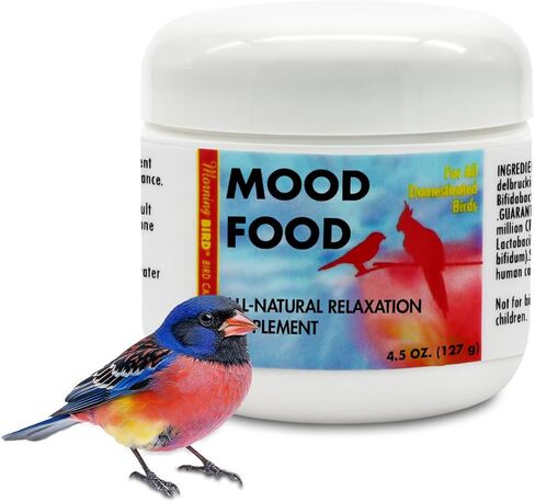 Morning Bird Mood Food 2 oz – Natural Calming Supplement for Birds – Non-Sedating, Unwanted Behavior, Feather Plucking & Aggression – Gentle Stress Relief Achieved with Amino Acids and B-Vitamins in Kuwait