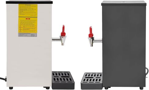 غلاية مياه كهربائية 2.64/3.96/5.28 جالون مع شاشة عرض، موزع مياه ساخن تجاري مع صينية تنقيط، آلة ماء غليان قابلة للتوقيت للمطبخ، المطعم، الفندق، المنزل (فضي، 5.28 جالون) in Kuwait