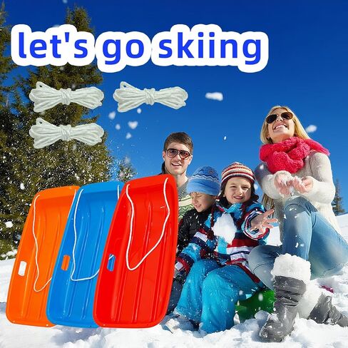 لوح زلاجة بلاستيكي من Sufcnire مكون من قطعتين للبالغين مع أربعة حبال للأنشطة الشتوية الخارجية in Kuwait