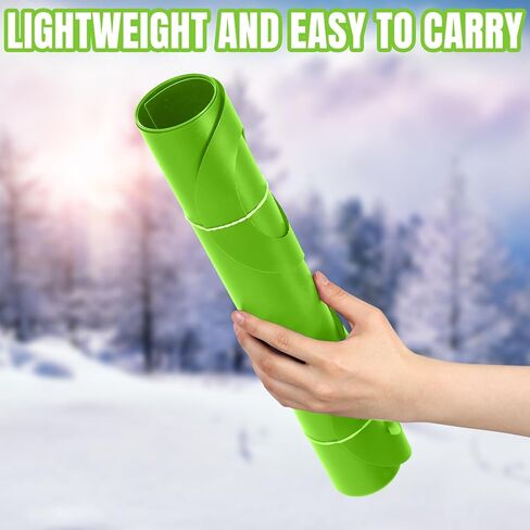 4 قطع من Poen خفيفة الوزن قابلة للطي زلاجات الثلج مع مقابض، زلاجات ثلجية شتوية محمولة للأطفال، زلاجات بلاستيكية متينة للرمال، زرقاء داكنة، زلاجات ثلجية، سجادة ثلج للشاطئ، رمل العشب الثلجي in Kuwait