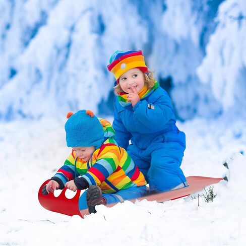 Poen 4 Pcs Lightweight Roll up Snow Sled with Handles Portable Rolling Winter Snow Sled for Kids Durable Plastic Sleds for Sand Dark Blue Utility Sled Sledding Snow Carpet for Beach Snow Grass Sand in Saudi Arabia