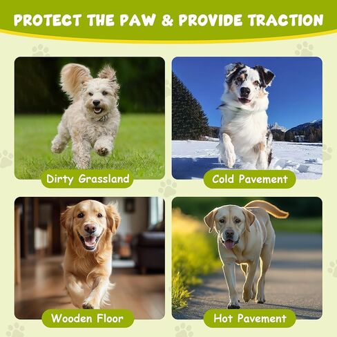 Dapaw Dog Paw Protector Pads, Anti-Slip Paw Grip for Senior & Injured Dogs on Hardwood & Tile Floors, Paw Stickers for Hot Pavement with Strong Traction (5 Sets, 20 Pcs) XL in Saudi Arabia