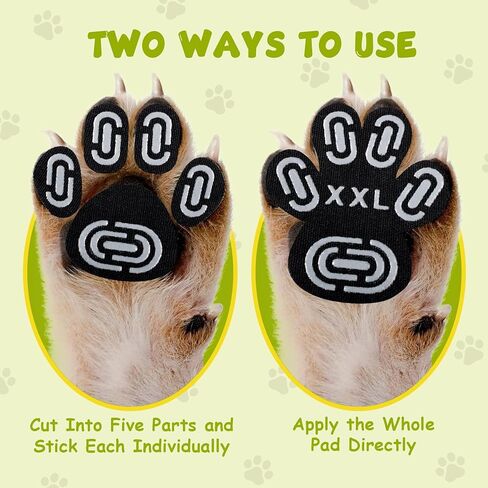 Dapaw Dog Paw Protector Pads, Anti-Slip Paw Grip for Senior & Injured Dogs on Hardwood & Tile Floors, Paw Stickers for Hot Pavement with Strong Traction (5 Sets, 20 Pcs) XL in Saudi Arabia