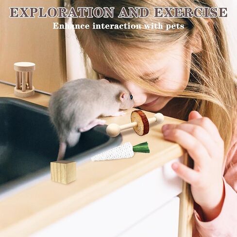 Natural Wooden Hamster Tunnels & Hideouts – Chew-Safe Birch Trunk Tubes for Dwarf Hamsters, Gerbils, Mice – Cage Accessories, Exercise Toy, Forest-Themed Small Pet Habitat in Saudi Arabia