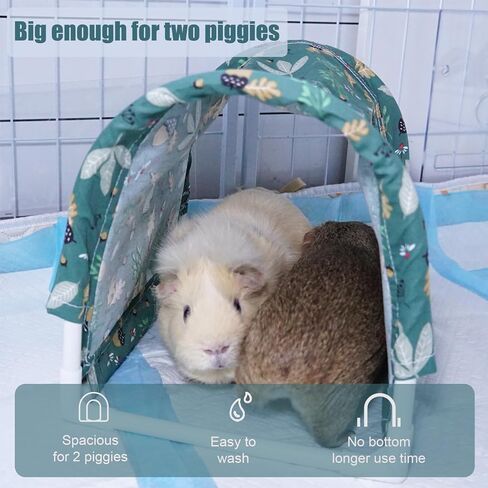 نفق مخبأ خنزير غينيا، ألعاب خنازير غينيا الصوفية الكبيرة القابلة للغسل لموائل الحيوانات الصغيرة، جلود خنزير غينيا قوية مضادة للمضغ للأرنب، شينشيلا (8.2 × 8.6 بوصة) in Kuwait