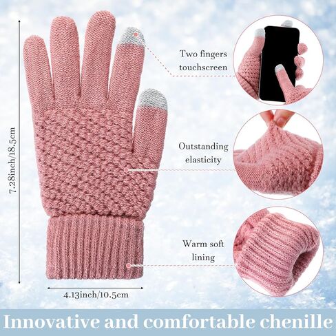 12 Pcs Winter Warmer Set Including Knit Beanie Hat Buffalo Plaid Scarf Touch Screen Gloves for Men Women in Kuwait
