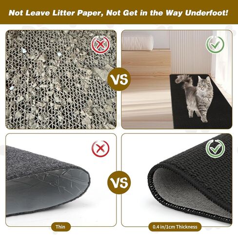 FHTONGE 71x15.8 Thickened Cat Wall Climbing Carpet with 16 Fixed Nails, Extra Large Tall Cat Scratch Pad for Wall, Wall Mounted Climbing Cat Scratcher for Furniture Couch Sofa Protector(Pure Black) in Kuwait