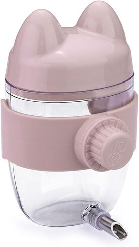 10.8Oz No Mess Bird Water Dispenser, Automatic Bird Water Feeder with No Drip Needle Nozzle, Parrot Parakeet Waterer Bottle for Cage Accessories (Pink, ONE) in Saudi Arabia