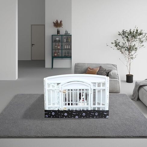 2 Pack Dog Playpen Bottom Pad Fits for 36 Inch 4 Panels Exercise Pet Playpen, Dog Crate Pad Puppy, Hoop and Loop Design (Note: Playpen Not Included). (Pink) in Kuwait