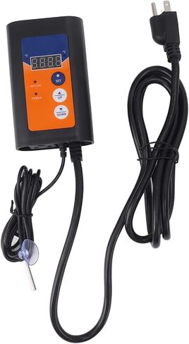 ZJchao Reptile Temperature Controller 1000W Quick Respond Digital Thermostat for Home Greenhouse (US Plug 120V) in Saudi Arabia