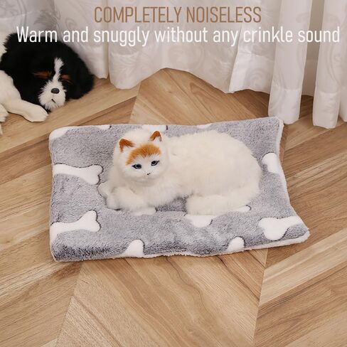 1 Cat and Dog Pet Placemat Thickened Plush and Cotton All Season Universal Bite Resistant Indoor Insulation - Gray in Saudi Arabia