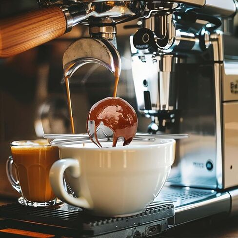 Espresso Cooling Ball, Stainless Steel Espresso Ball Chiller with Stand,Rapid Frozen Espresso Ball for Espresso Coffee Beverages Lovers (2, Silver) in Saudi Arabia