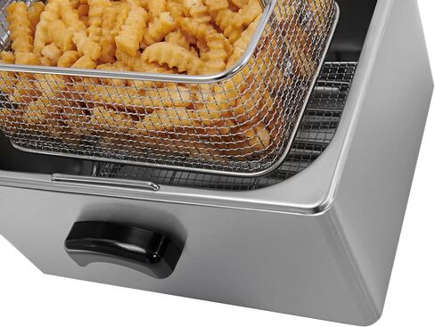 مقلاة عميقة كهربائية تجارية من كراتوس، مقلاة سعة 10 رطل مع سلة، مقلاة من الفولاذ المقاوم للصدأ للمطاعم، منصات الامتياز in Kuwait