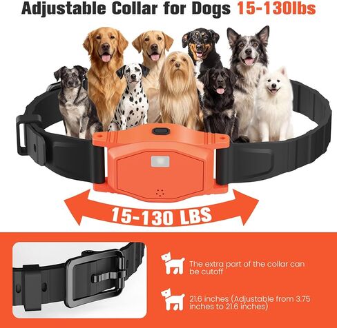 2-in-1 Wireless Dog Fence System, Electric Fences for Small Medium Large Dogs, 4 Modes Training Collar with Remote, Waterproof, Portable Indoor & Outdoor Safe Pet Containment, Real-Time Display in Kuwait