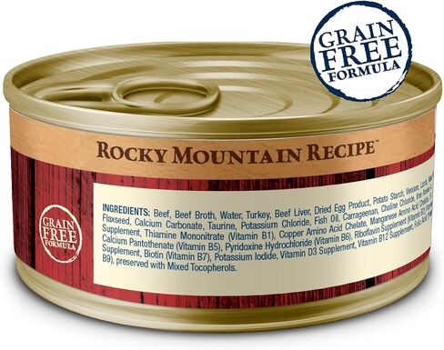 Blue Buffalo Wilderness Rocky Mountain Recipe Adult Wet Cat Food Paté, Chicken-Free & Grain-Free Recipe, Made with Natural Ingredients, Red Meat Feast, 5.5-oz. Cans (24 Count) in Saudi Arabia